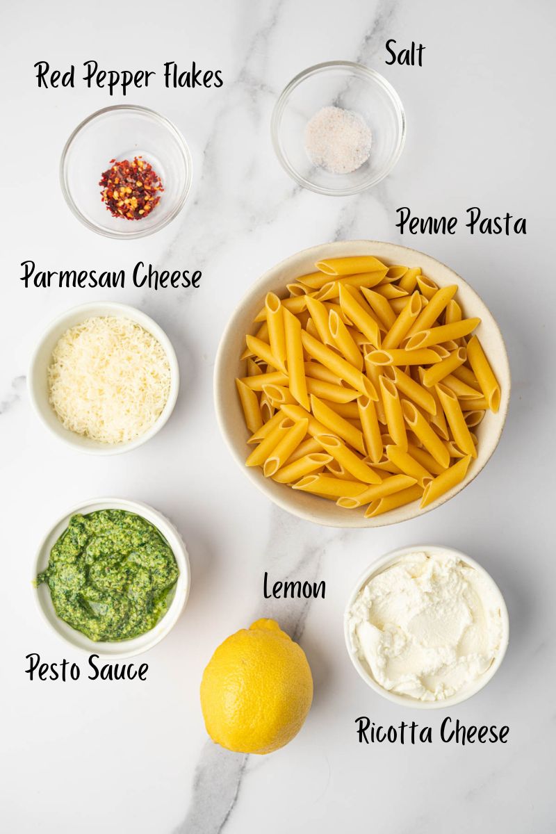 Pesto Ricotta Pasta Ingredients