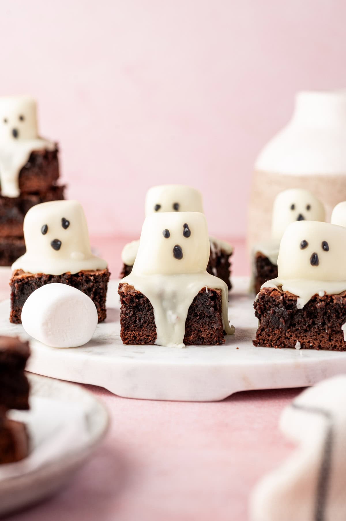 Halloween Brownies (Easy Ghost Brownies) - Food Exit Recipes