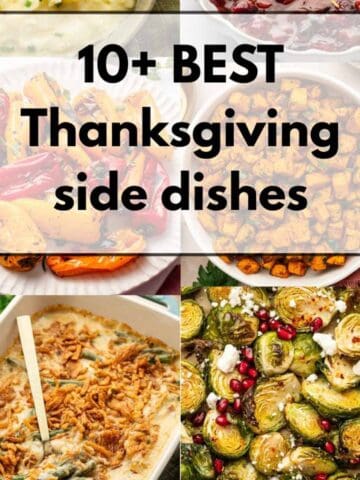A collage image of best thanksgiving side dishes image